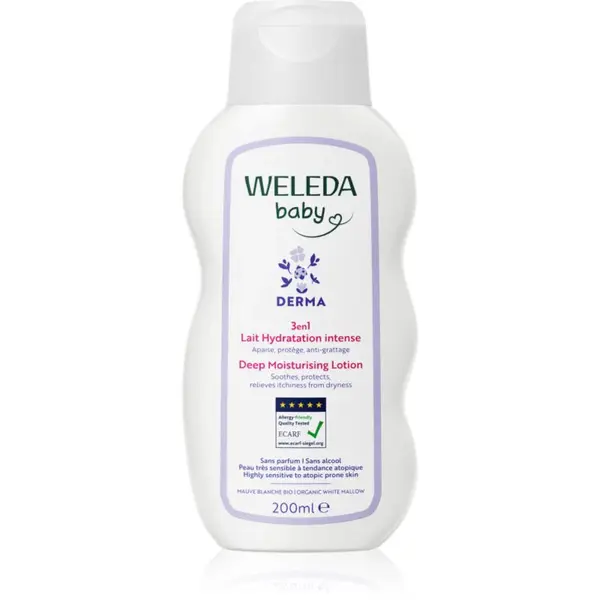 Weleda Baby Derma hydratační mléko pro dětskou pokožku 200 ml