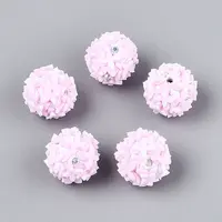 Handmade Polymer Clay Rhinestone and Resin Beads