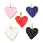 Rack Plating Brass Enamel Pendants