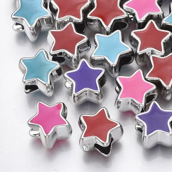 UV Plating Acrylic European Beads