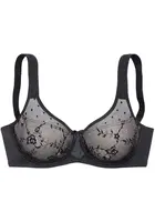 NUANCE Zmenšujúca podprsenka  krémová / čierna