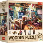 Trefl Dřevěné puzzle 501 - Poklady na půdě