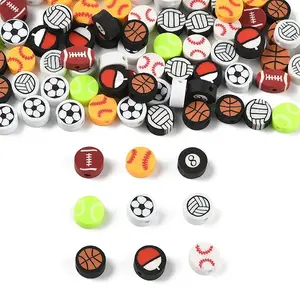 100Pcs Handmade Polymer Clay Beads
