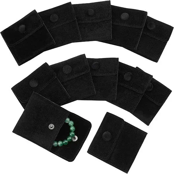 Square Velvet Jewelry Bags