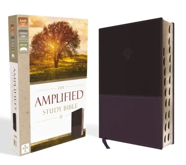 The Amplified Study Bible, Leathersoft, Purple, Thumb Indexed - Zondervan