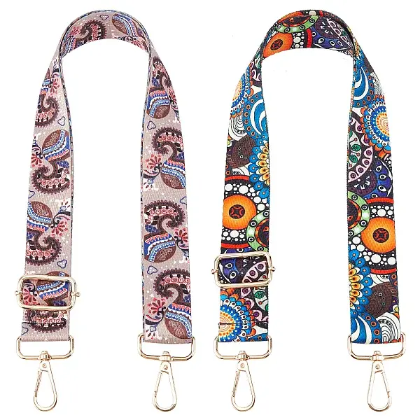 2Pcs 2 Style Polyester Fabric Bag Straps