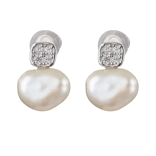 Natural Pearl Ear Studs