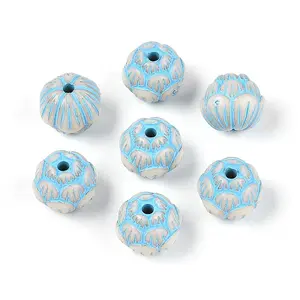 Painted Opaque Acrylic Beads