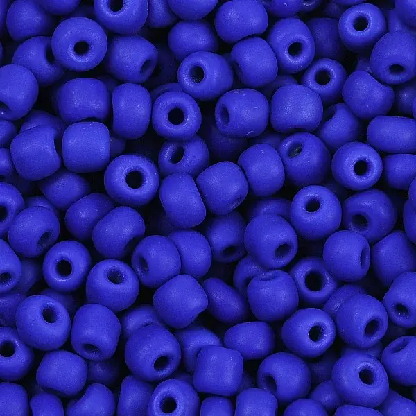 Frosted Opaque 6/0 Glass Seed Beads