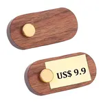 2 Sets Tabletop Wood Price Display Cards