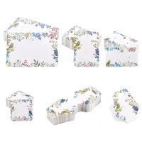 200 Pcs 5 Styles White Cardboard Display Cards