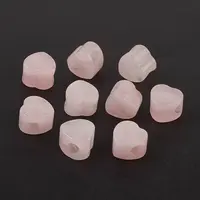 Natural Rose Quartz European Beads