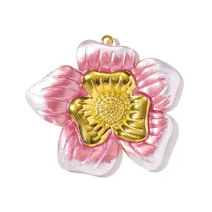 304 Stainless Steel Enamel Big Pendants