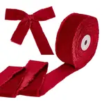 10 Yards Velvet Frayed Ribbon