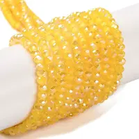 Baking Electroplate Glass Beads Strands