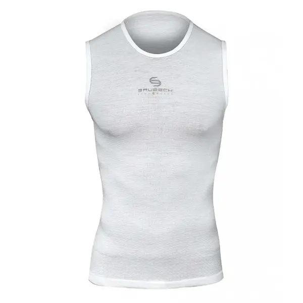 Unisex tílko Brubeck Multifunctional Base Layer 3D White L