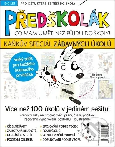Předškolák - Kaňkův speciál zábavných úkolů (Co mám umět, než půjdu do školy!) - kniha z kategorie Úkoly pro děti