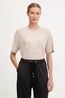 Tričko Guess CARLA dámské, béžová barva, V5YI05 KCOA2