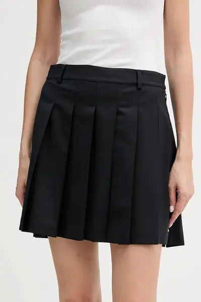 Sukně s příměsí vlny Tommy Hilfiger