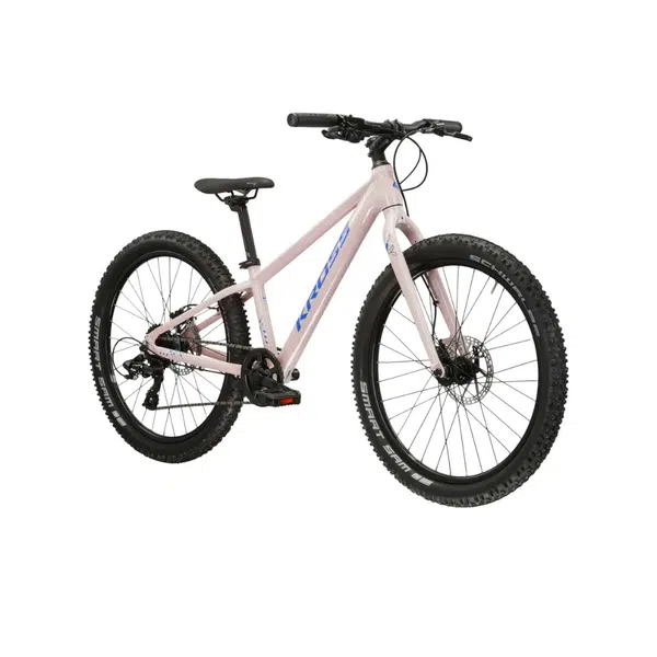Juniorské dívčí kolo Kross LEA JR 2.0 24" - model 2025 S (12", 130-150 cm) růžová / fialová / lesk