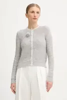 Kardigan s příměsí vlny Marella šedá barva, 2523346152200