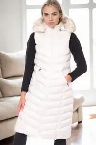 Z9684 DEWBERRY WOMEN'S VEST-WHITE