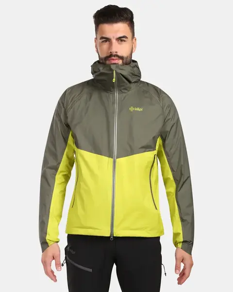 Pánská hardshellová bunda kilpi hurricane-m světle zelená s