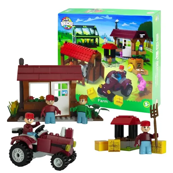 Stavebnica Kid's Brick FARMA, 367 dielikov