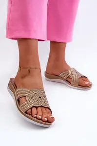 Pohodlné dámske žabky s cirkónmi Inblu