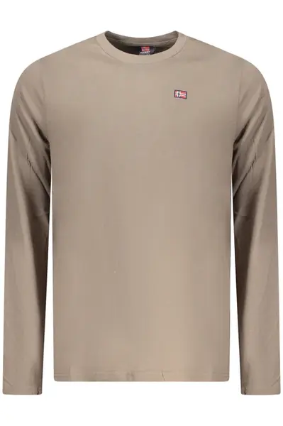 NORWAY 1963 MEN&#39;S LONG-SLEEVE T-SHIRT BROWN