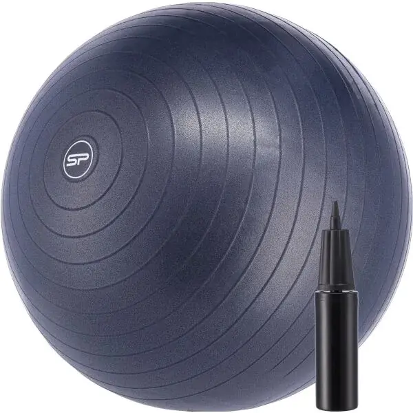 Spokey FITBALL 65 CM Gymnastický míč, tmavě modrá, velikost