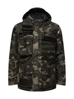 Brandit Prechodná bunda  tmavohnedá / kamenná / kaki / tmavozelená