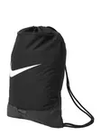 NIKE Športová taška 'Brasilia'  čierna / biela