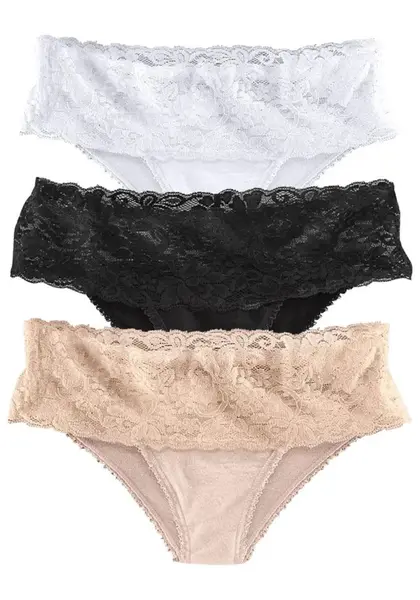 VIVANCE Nohavičky  šampanské / čierna / biela