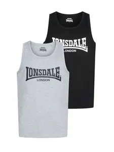 Lonsdale Men's singlet regular fit double pack