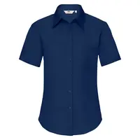 FRUIT OF THE LOOM F18•LADIES SHORT SLEEVE POPLIN SHIRT