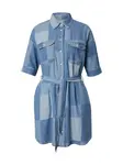 OBJECT Košeľové šaty 'OBJFrancey'  nebesky modrá / modrá denim / svetlomodrá