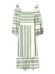 VERO MODA Šaty 'VMDICTHE'  kiwi / biela