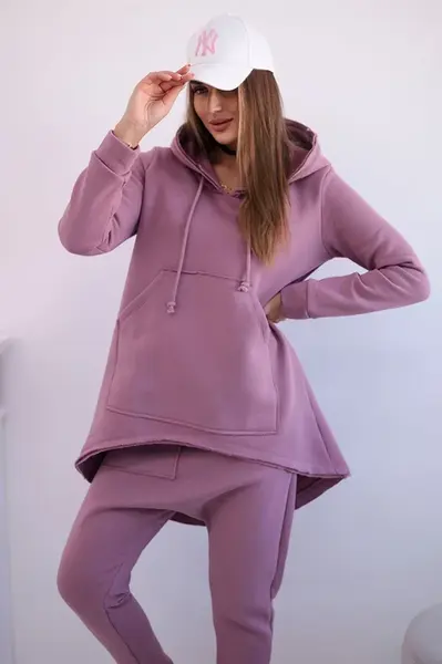 Souprava s kalhotami Baggy tmavě růžová