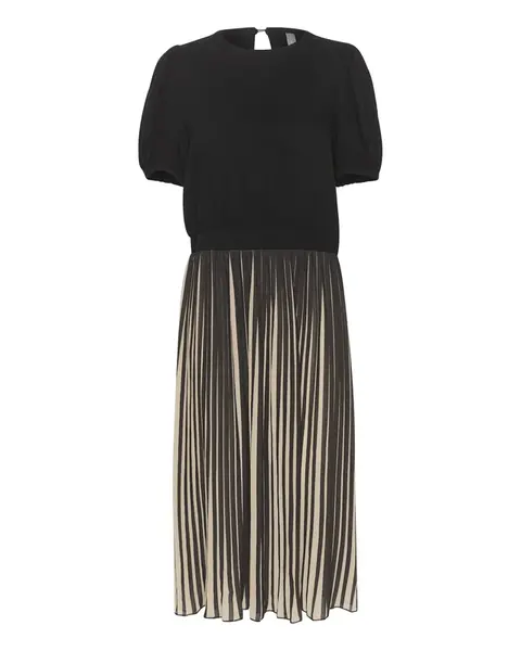 CULTURE Šaty 'CU Carly'  krémová / čierna