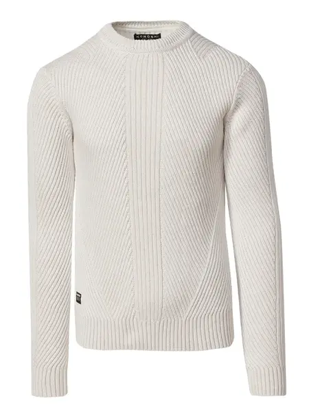 KOROSHI Sveter  šedobiela