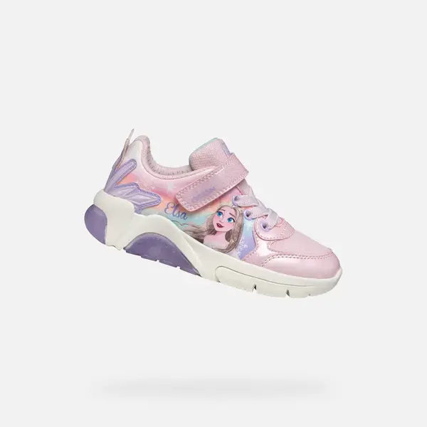 Pink Girls Sneakers Geox Fadinlight - Girls
