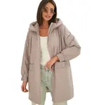 Women's spring oversize coat with hood and pockets Emilia