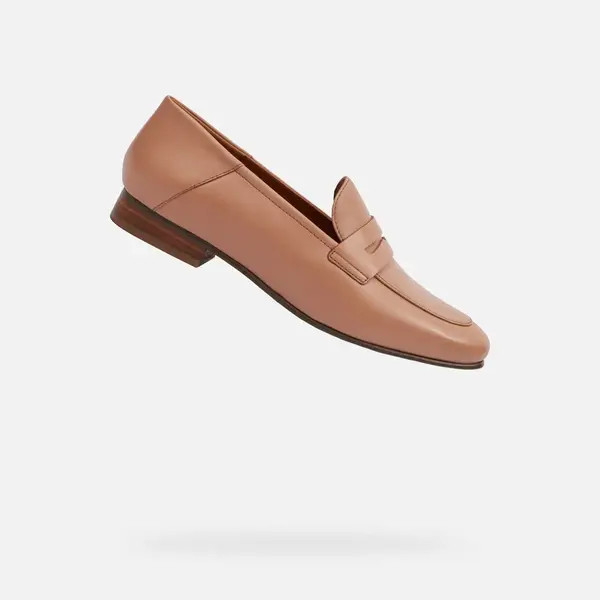 Brown women's moccasins Geox Mantinea - Women's