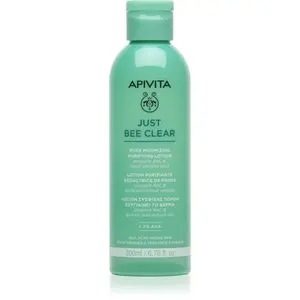 Apivita Just Bee Clear Pore Minimizing Lotion starostlivosť na rozšírené póry a čierne bodky 200 ml