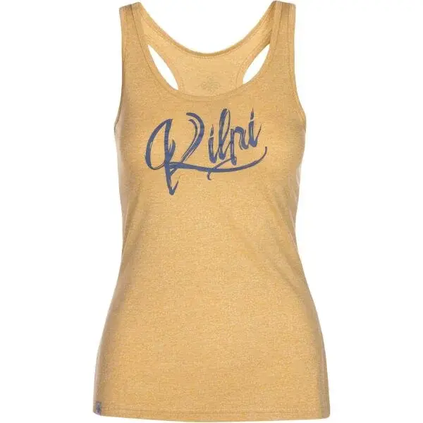 KILPI ARIANA Dámské funkční tílko, žlutá, velikost