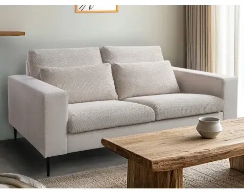 Dvojmiestna pohovka Romeo, béžová štruktúrovaná látka%