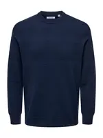 Only & Sons Sveter 'ONSMALIK'  námornícka modrá