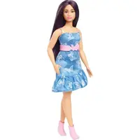Mattel Barbie modelka Modré šaty s motýlky