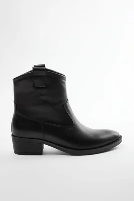 Trendyol Black Genuine Leather Cowboy Women's Boots